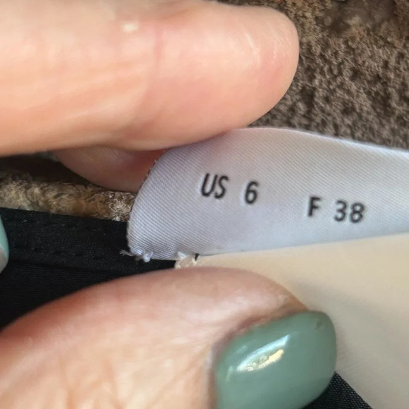 Akris Punto 100% Silk Black Cream Colorblock Short Sleeve Blouse Size 6 - Picture 5 of 7